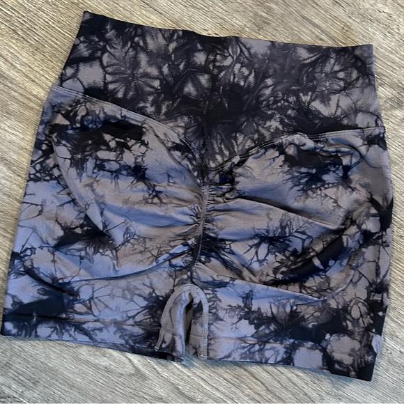 Amazon Women's Athletic Shorts - Black Tie-Dye - Picture 2 of 3